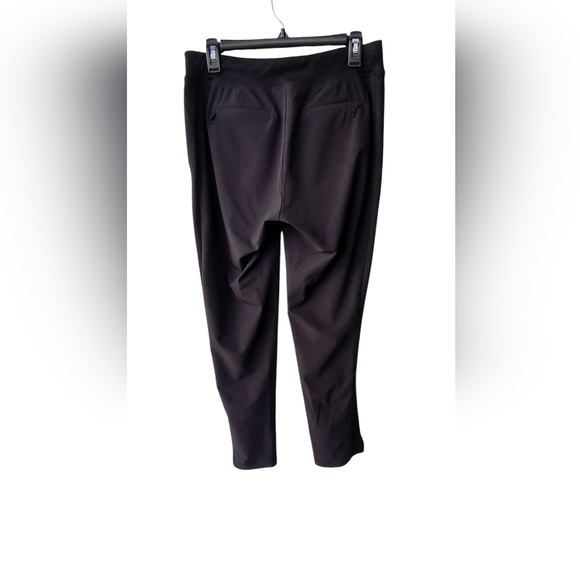 Athleta Black Brooklyn Mid Rise Wrinkle Resistant Ankle Jogger Breathable Pant 6 - Picture 2 of 12